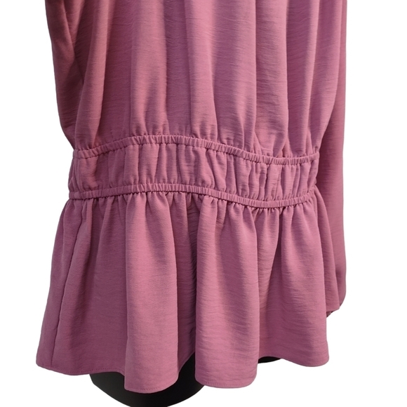 Nine West Women's Squareneck Peplum Top Blouse Size L - Picture 7 of 9